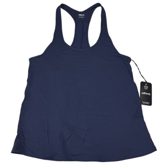 Allbirds Women's Natural Flow Studio Tank Sz SMALL True Navy - Picture 6 of 11